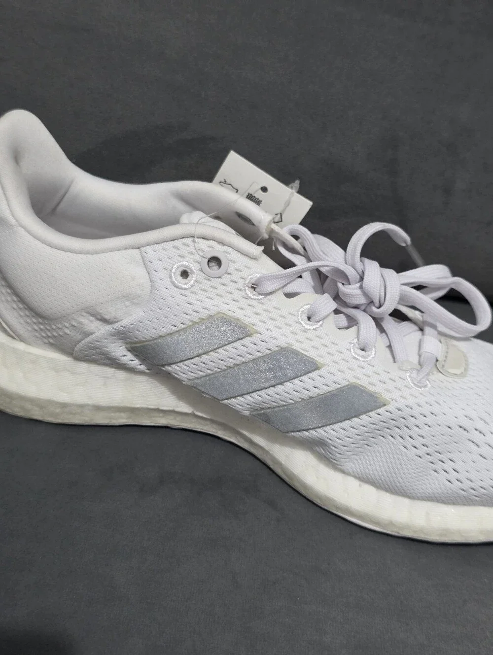 Adidas Pureboost 21 Women's Size 6.5 White Running Sneakers